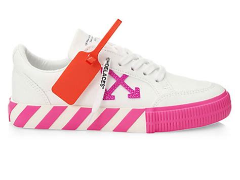 white and pink designer shoes